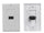 HDMI 1-Port Wall Face Plate Panel Outlet Extender 3D 1080p White Cover Coupler