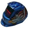 Best Schweißhelm in Brilliant Farbe Blau mit Modische Eagle Backen Grafiken