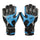 Latex Goalkeeper Gloves Roll Finger Non-slip Breathable   black blue