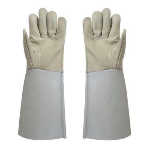 one pair Long Mig Welding WELDERS Work Cowhide Leather Gloves 36cm