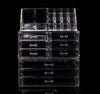Makeup Cosmetics Jewelry Organizer Clear Acrylic 9 Drawers Lipstick Display Box