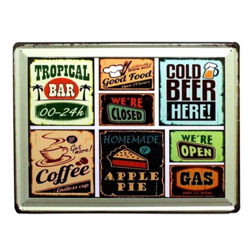 America Village Iron Bar Vintage Wall Hanging Decoration   25