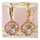 Ear Accessory 18K Gold Galvanized   gold plated purple zircon