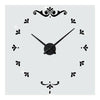 Espejo Reloj de Pared Súper Tamaño Grande Bricolaje Creativo 3d Negro