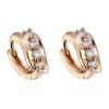 Earrings 18K Gold Galvanized Zircon