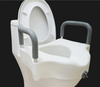Medical Deluxe Elevated Raised Toilet Seat with Removable Padded Arms