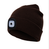 UNISEX LED Beanie Cap Rechargable Forehead Lamp