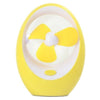 ABS Silencioso Dibujos USB Mango Portátil Ventilador de Refrigeración Amarillo