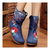 Vintage Beijing Cloth Shoes Embroidered Boots jeans 35