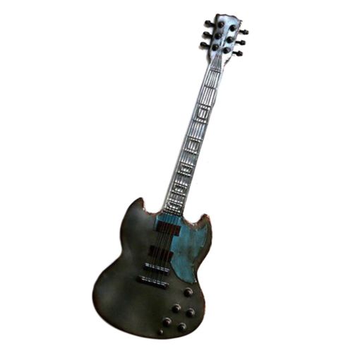 America Vintage Iron Guitar Wall Hanging Decoration   A