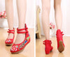 Old Beijing Cloth Shoes Embroidered Shoes High Heeled Shoes Woman National Style