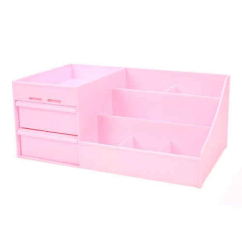 Drawer Type Organizer Comestics Sotrage Box   3014 S pink