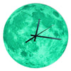 Kreativ Mond Nachtleuchtend Wanduhr