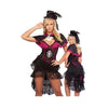 European Halloween Big Bowknot Bakcswing Skirt Woman Zombie Game Uniform  S
