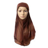 Dignified Muslim Kerchief Scarf Hat Zircon Printing   4