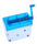Mini A6  Paper Shredder Manual Paper Cutter Shredder Tabletop Shredder Blue