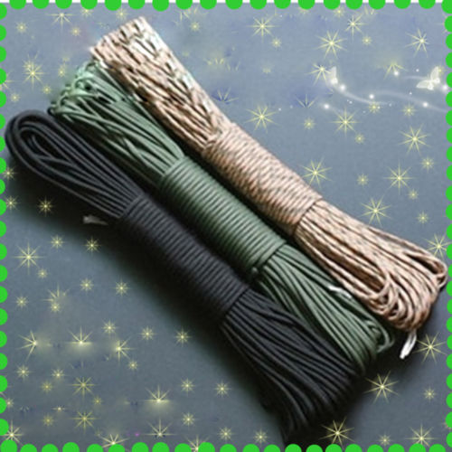 4mm x 100 Feet Life-saving Line Climbing Camping Buckles Bracelet Parachute Rope