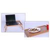 Bed Tray Breakfast Tray with Folding Legs Bamboo