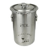 304 Stainless Steel Fermentation Barrel  Brew Wine Beer Fermenters 20L no faucet