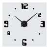 Super Large Acrylic Wall Clock DIY Mirror Digit   black