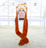 New Cartoon Animal Hat Winter Hat Costume Hat Ear Warm Cap Earmuff  Gift Long