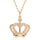 Full Zircons Crown Pendant