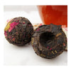 Rose Ripe Cooked Puer Tea Cake 250g Bamboo Plate Small Mini