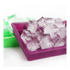 Silicone Mold Ice Cube Container Ice Tray Ice-making Box   green