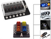 100a 12 Modos Circuito Led Indica Fusible Plano Bloque Caja Soporte Estándar Ato
