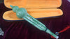 Chinesische Traditionell Gourd Flute Flasche Seide Hulusi Imitative Jade Cyan