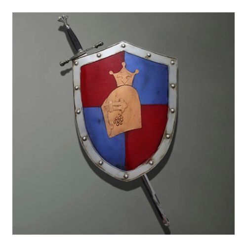 Middle Ages Sword Shield Bar Wall Haning Decoration
