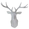 Plastic Deer Head Wall Hanging Decoration white