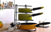 3 Slots Pan Stand Dish Rack Pot Holder Cookware Organizer â