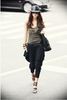 Women's Trendy Black Harem Baggy Pants Trousers