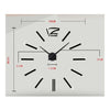 Wall Clock 3D Acrylic Sticking Super Large Size Living Room   light golden