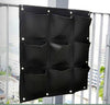 9 Pocket Green Vertical Garden Planter Wall-mounted Planting Flower Grow Bag