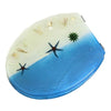 Beach Resin No Slow Descent Toilet Seat