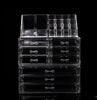 Makeup Cosmetics Jewelry Organizer Clear Acrylic 9 Drawers Lipstick Display Box