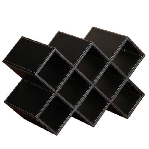 Red Wine Rack Holder Stand Home Europe    black flat pattern 8 lattice
