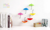 6pc Fashion Umbrella Shaped Wall Hooks