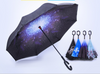 C-Handle Parasol Folding Rain Windproof Umbrella Double Layers Inverted Reverse