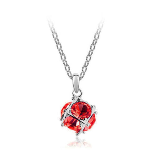 jewelry wholesale crystal ball colorful crystal necklace - Love Cube 1111-46   S