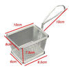 Small Fried Food Basket Stainless Steel D square small