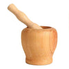 Wooden Garlic Pounder Press large