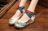 Chinese Embroidered Shoes Women Ballerina  Cotton Elevator shoes Phoenix