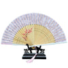 Cotton Cloth Folding Fan Woman      pink