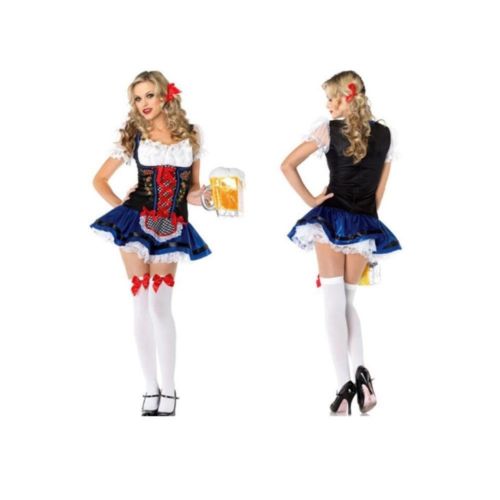 Game Uniform Cosplay Fashionable Maidservant Garment Cute Beer Waitress