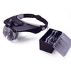 Headband Magnifier Visor Glasses LED Light 4 Lens