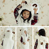 Kids Vest With Animal Hoodie Plush Fluffy Warm Jacket Great Gift For Children