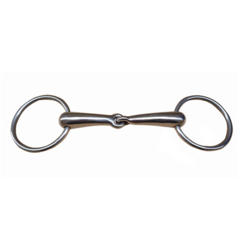 Stainless Steel Horse Ring Snaffle Bit Hollow Jointed Mouth Equestrian Supplies